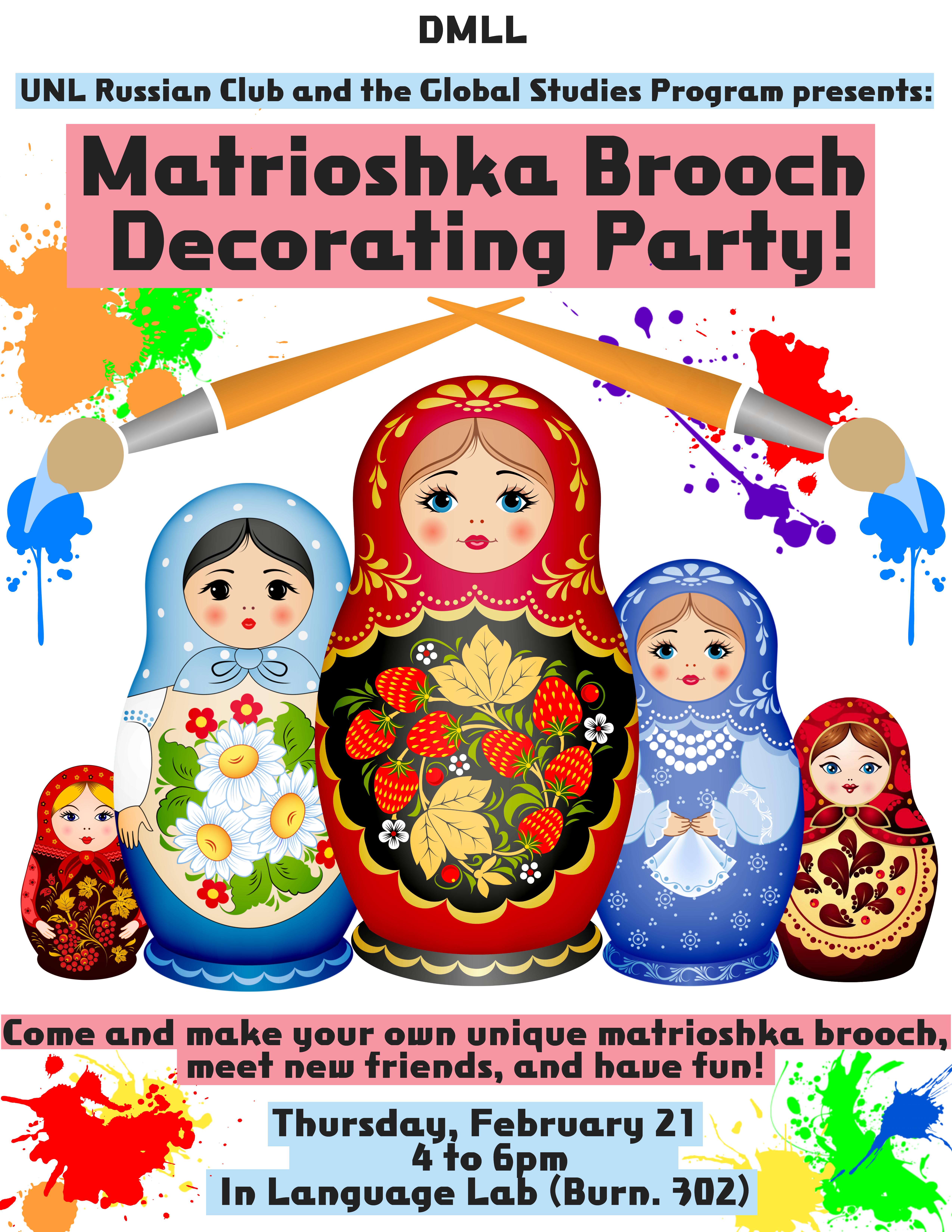 Matrioshka Craft Night with Russian Club and Global Studies