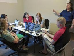 Professor Mary Kay Quinlan’s advanced reporting class spent two weeks reporting in Seward County last summer. This is just one example of the CoJMC's involvement in community journalism. (Photo courtesy of Seward County Independent)