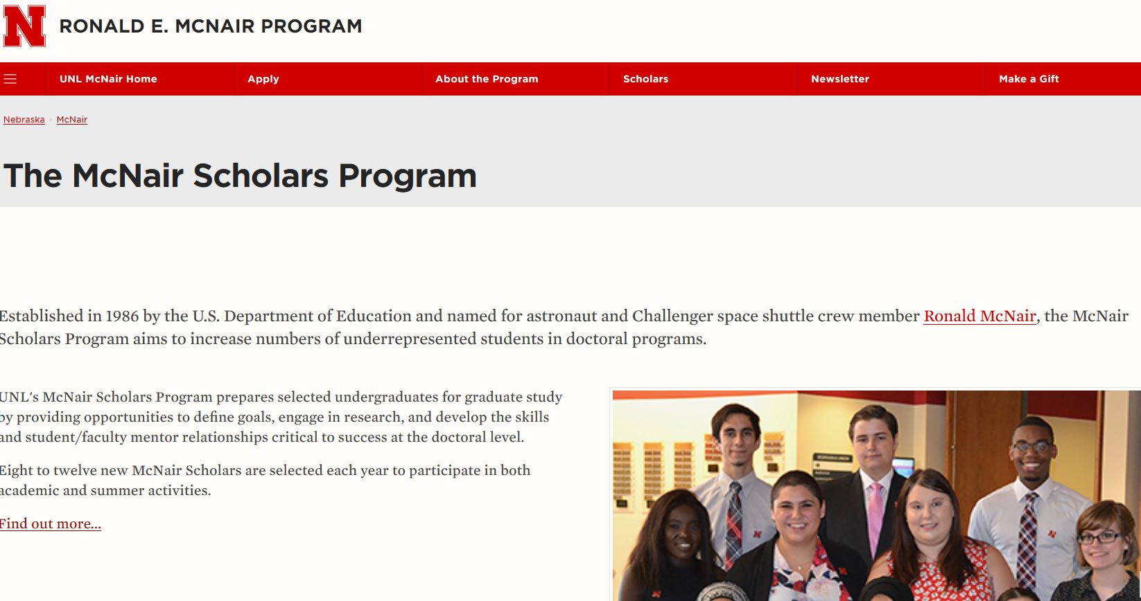 The McNair Scholars Program