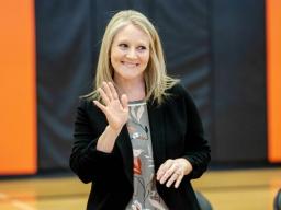 Becky Streff, a University of Nebraska alum, with a Milken Educator Award and $25,000 