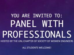 Panel with Professionals