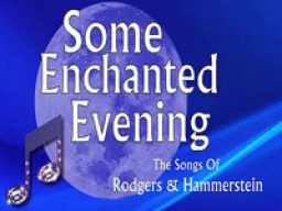 The songs of Rodgers and Hammerstein