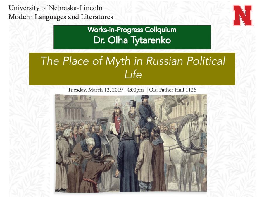 The Place of Myth in Russian Political Life