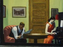 Edward Hopper, "Room with a View." Sheldon Museum of Art, Univeristy of Nebraska-Lincoln.