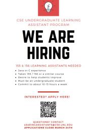 Become and Undergraduate Learning Assistant