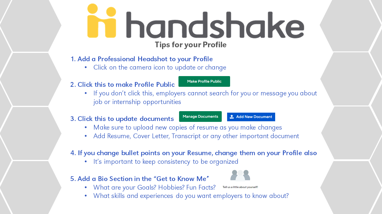 Handshake tips