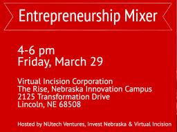 The mixer features networking with local entrepreneurs, tours of Virtual Incision and complementary refreshments.