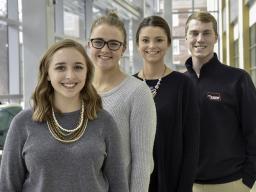 The Nebraska team challenged themselves to look beyond traditional banking, and used their business and architecture backgrounds to earn fourth place. Courtesy photo, College of Business