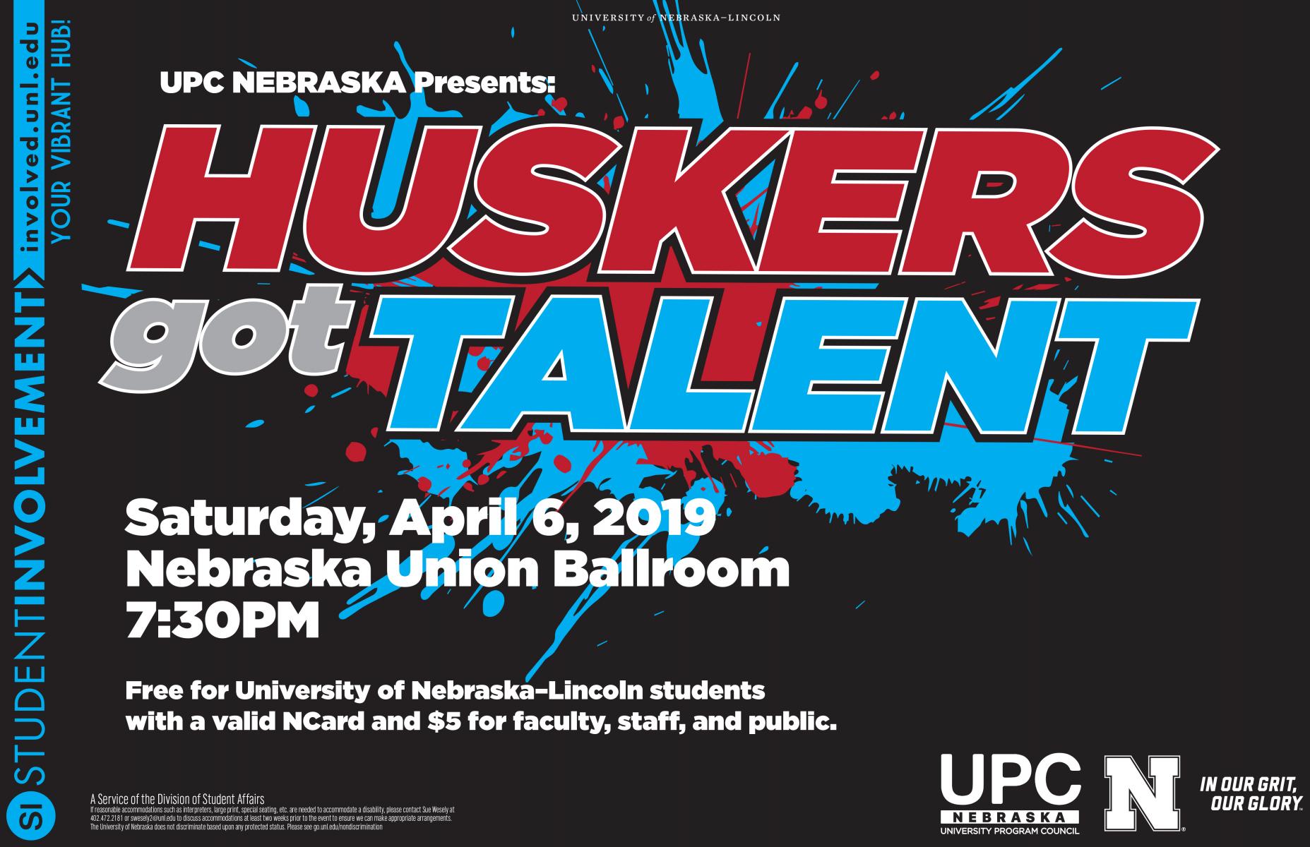 Huskers Got Talent flier