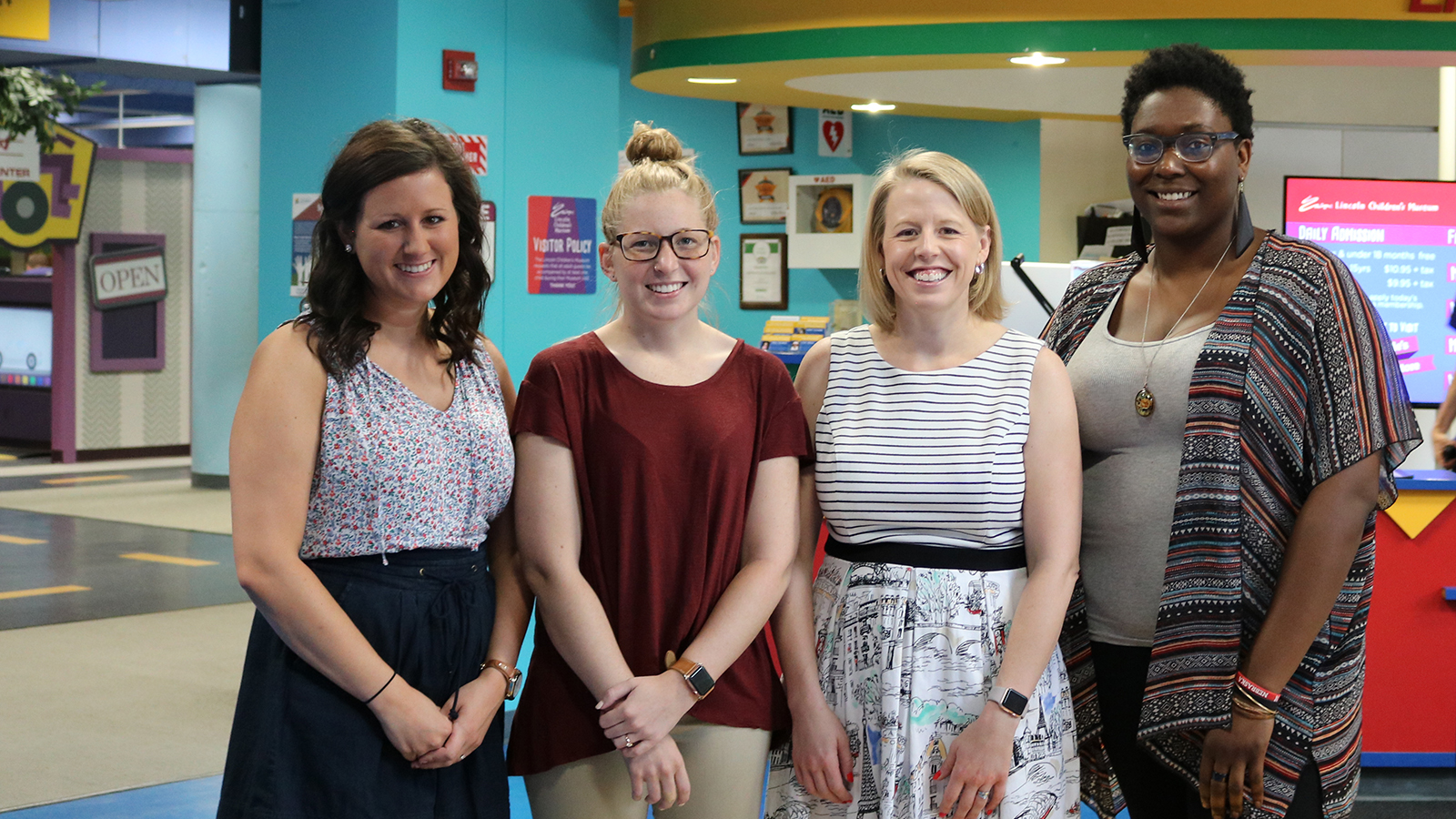 L to R: Rachel Schumacher, Katie Mosher, Emily Dorsey, Micheale Marcus