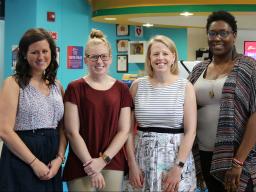 L to R: Rachel Schumacher, Katie Mosher, Emily Dorsey, Micheale Marcus