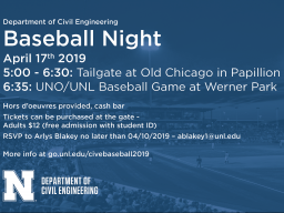Civil Engineering Baseball Night
