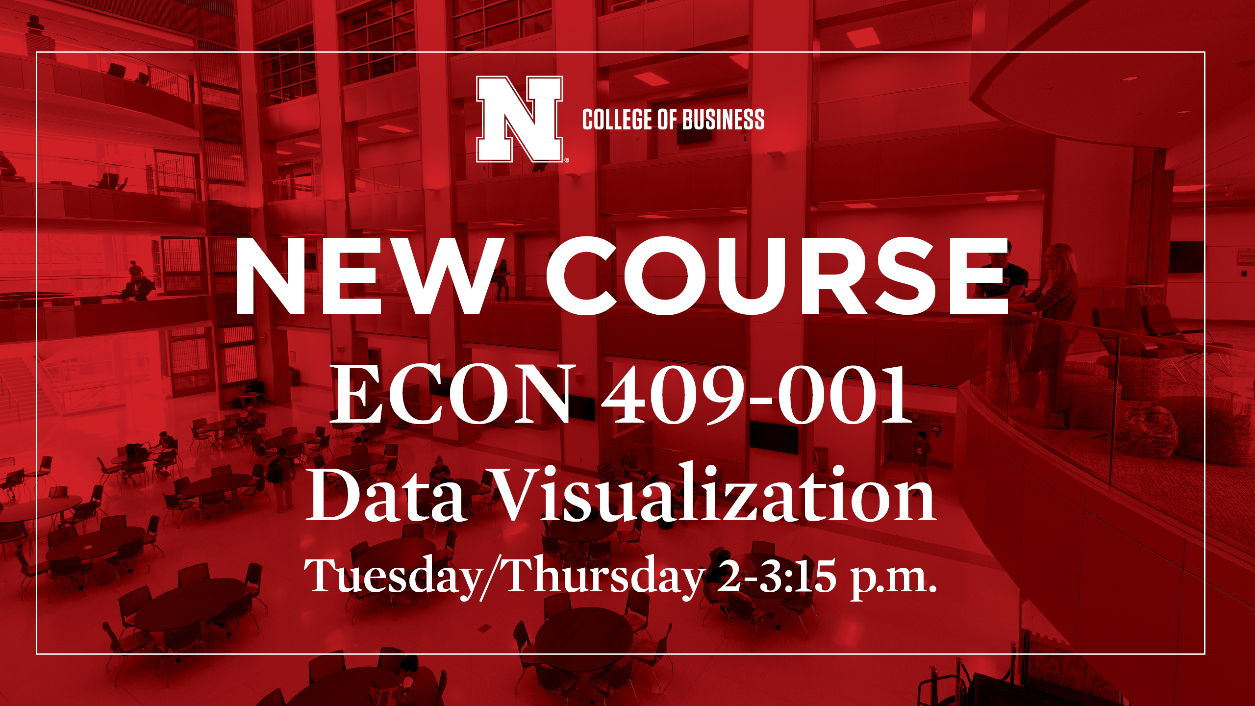 New Course: ECON 409-001 Data Visualization Course