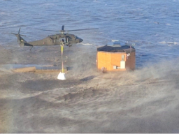 Biological Systems Engineering student pilots Blackhawk helicopter in support of Nebraska flood recovery