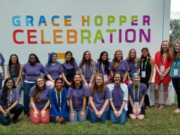 CSE students at the Grace Hopper Celebration of Women in Computing.