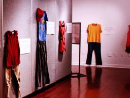 An art exhibit that explains that it is never about the clothing when sexual violence occurs will visit campus April 15-18.