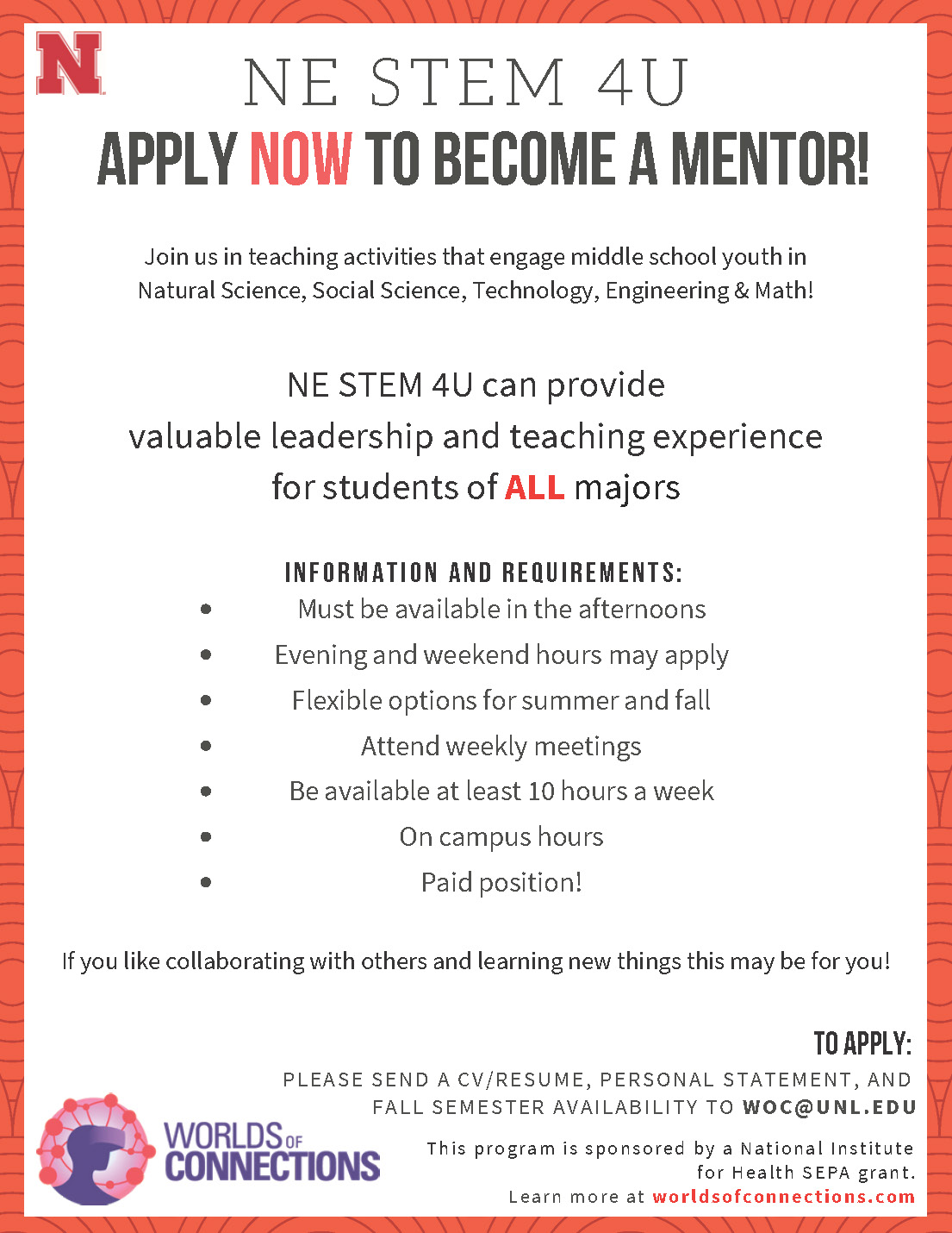 NE STEM 4U Mentor