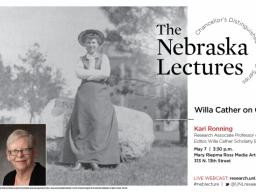 Kari Ronning presents "Will Cather on Campus"