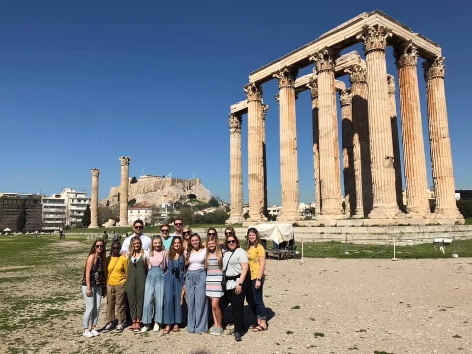 CEHS Students studying abroad in Greece