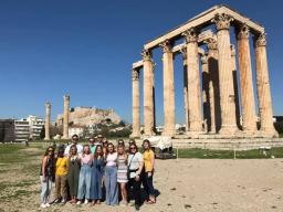CEHS Students studying abroad in Greece