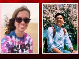 Lexy Polivanov (left) and Miguel Avila Garcia both earned Gilman International Scholarships for summer 2019. | Courtesy images