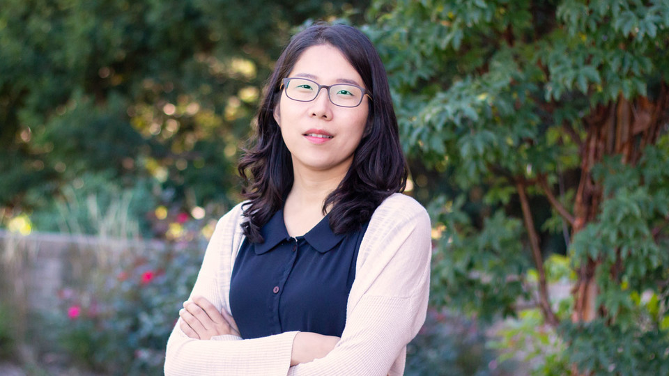 Jessica Namkung, assistant professor of special education and communication disorders, is exploring ways to help students with math learning difficulties prepare for algebra.  Kyleigh Skaggs | CYFS 