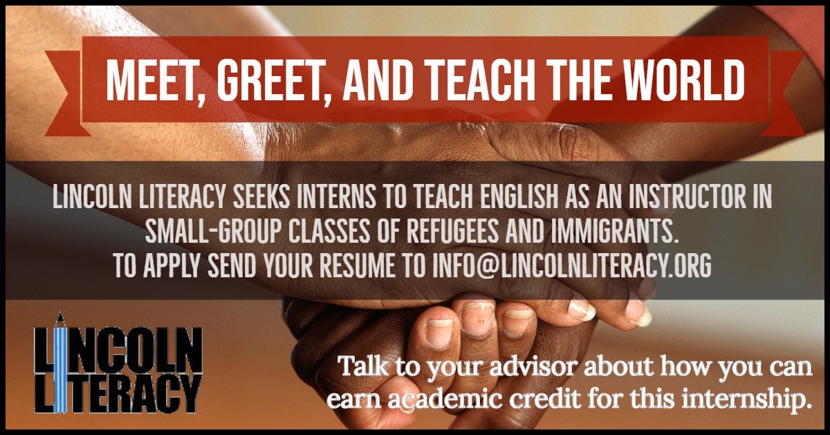 Internship with Lincoln Literacy