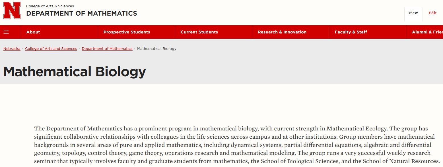 Mathematical Biology