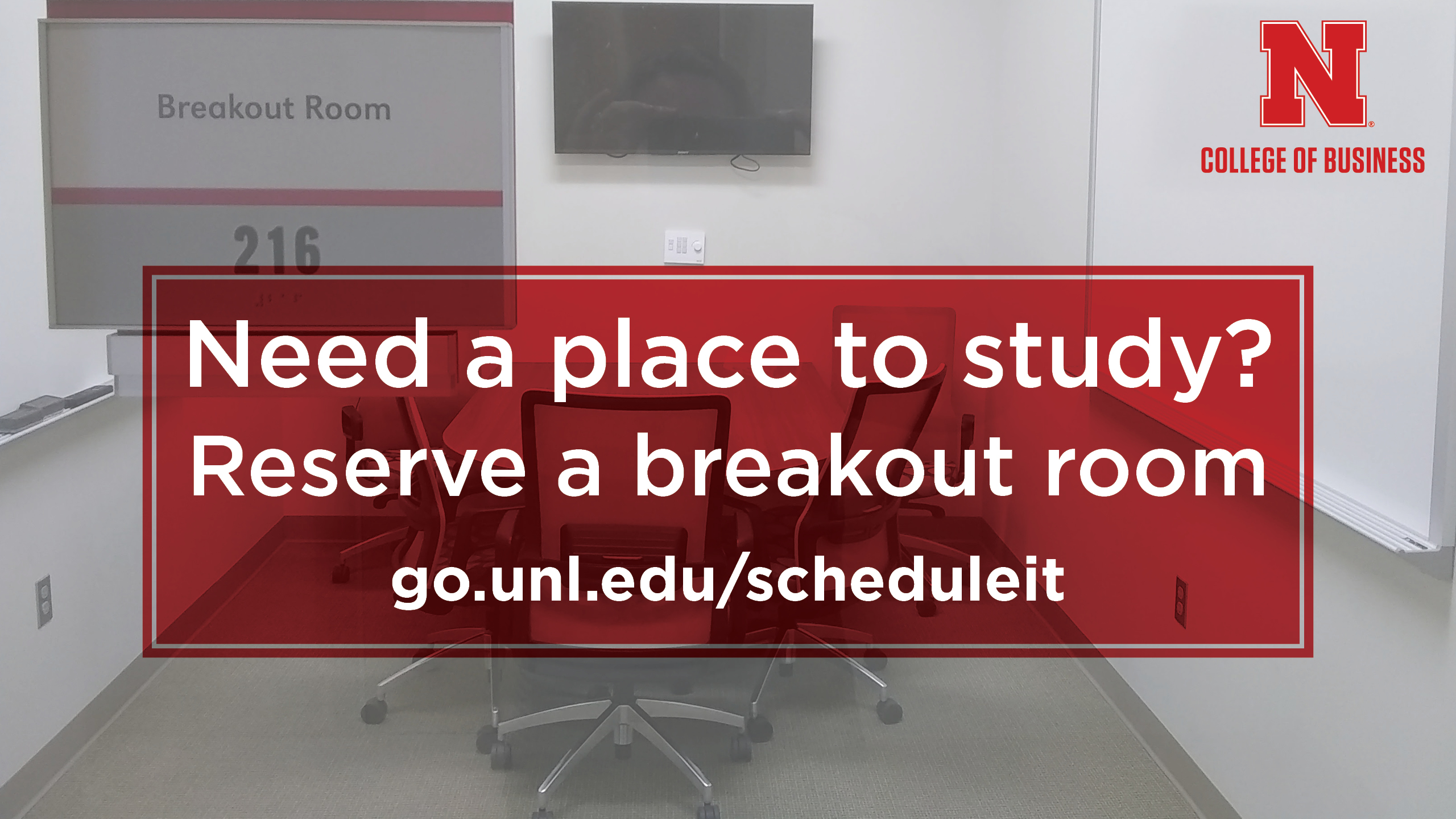 Breakout rooms are a perfect place to study.