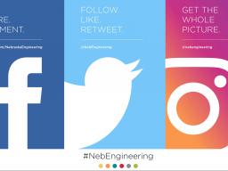 Nebraska Engineering on social media.