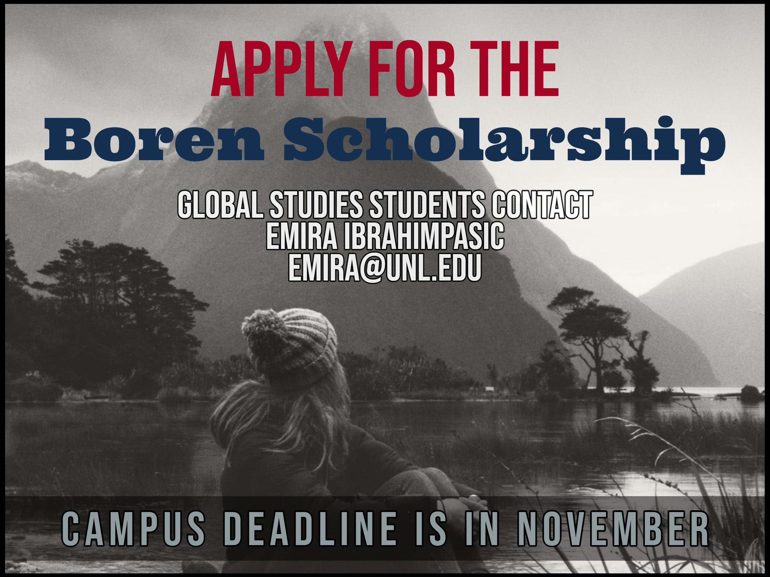 Boren Scholarship to Study Abroad