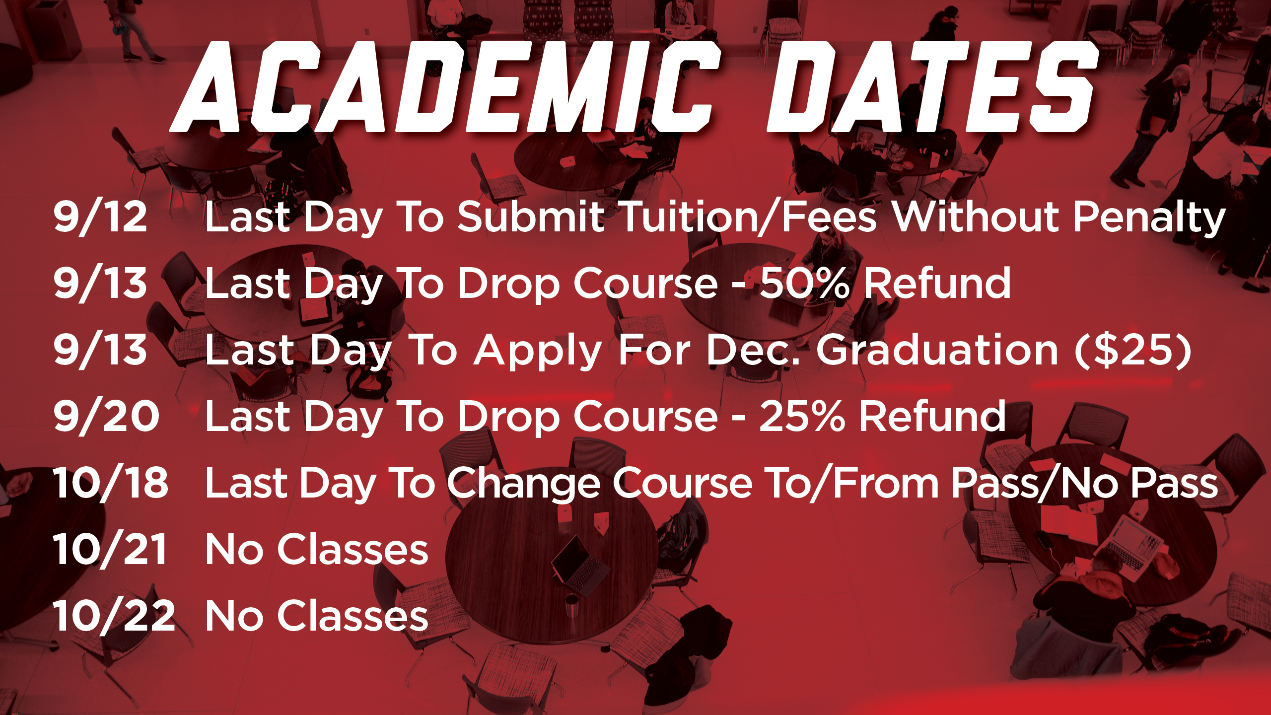 Academic Dates