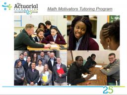 Math Motivators Tutoring Program