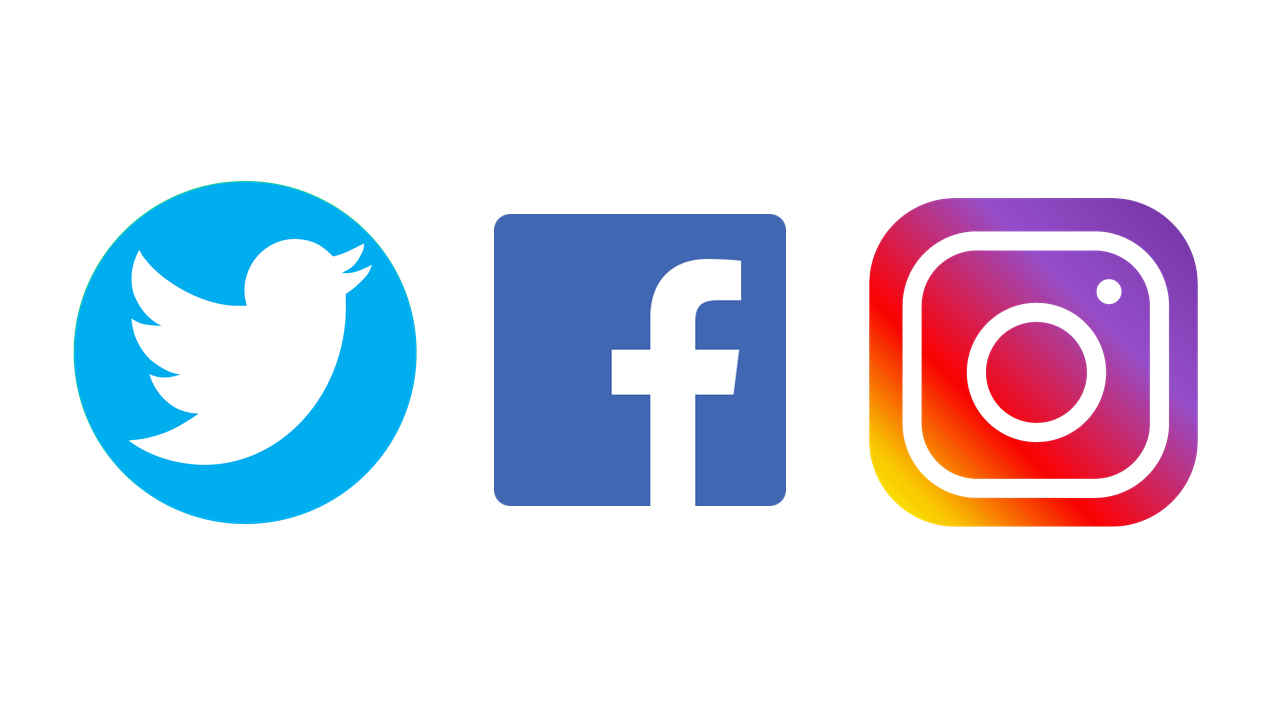 facebook instagram and twitter logo png