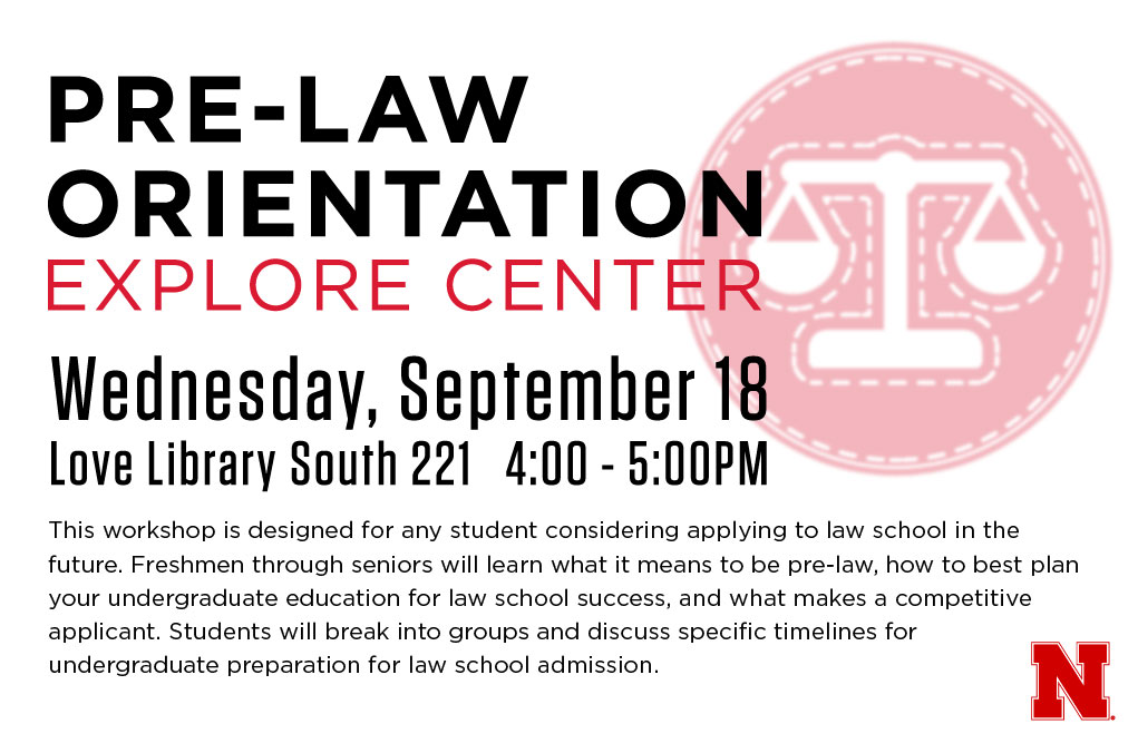 Orientation Wednesday Sept. 18 Love Library South 4 p.m.