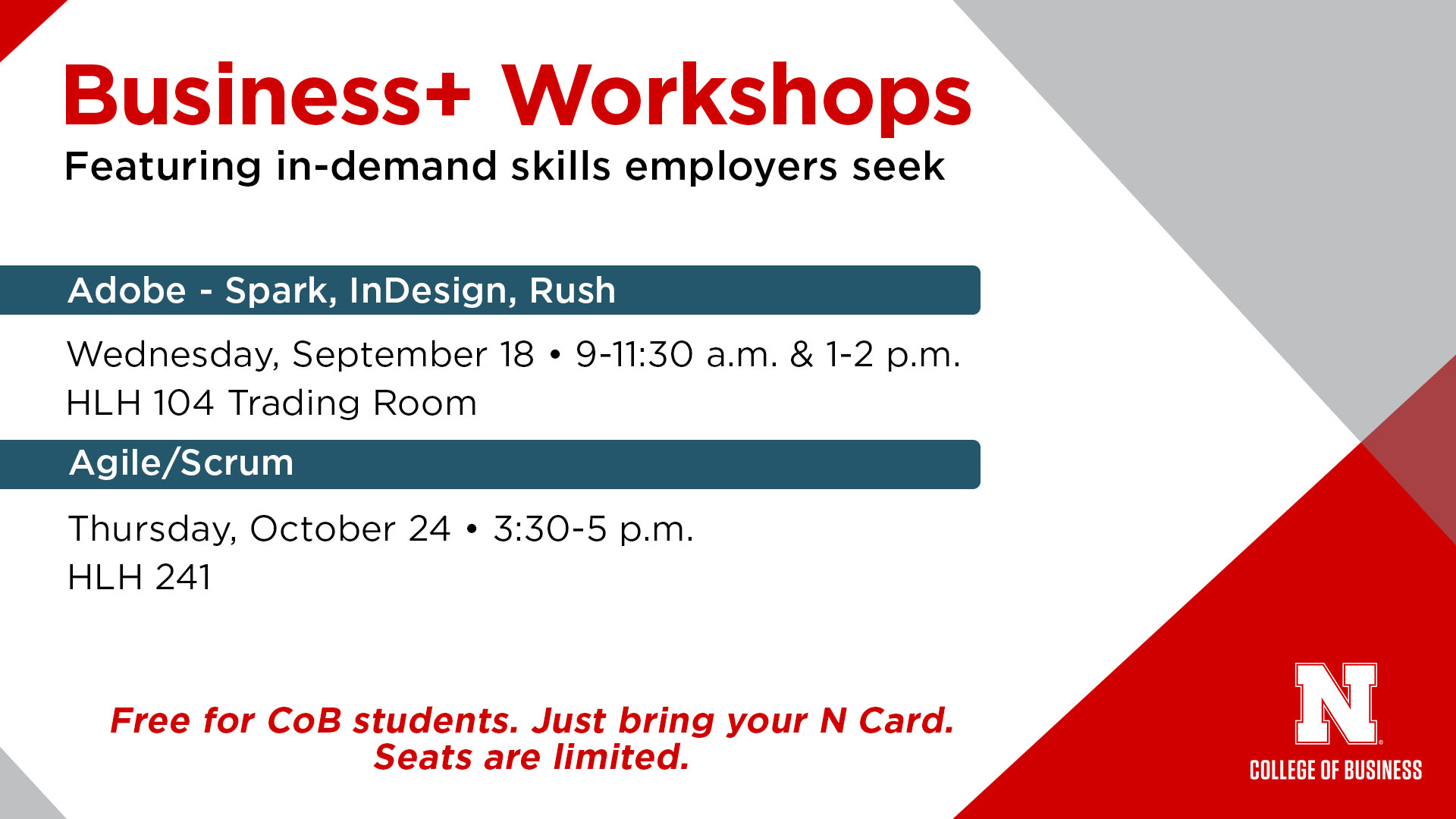 Business + Adobe Workshops