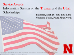 Truman and Udall Information Session