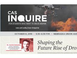 CAS Inquire poster with Carrick Detweiler and Drones