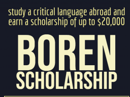 Boren Scholarship