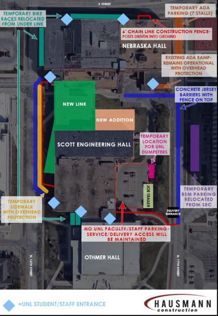 Pedestrian and vehicular traffic will be affected by Phase 1 of construction.
