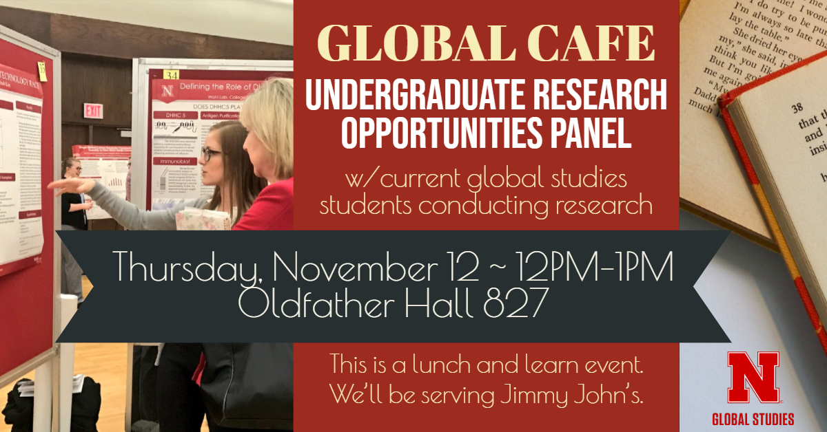 Global Cafe: Undergraduate Research Opportunities Panel