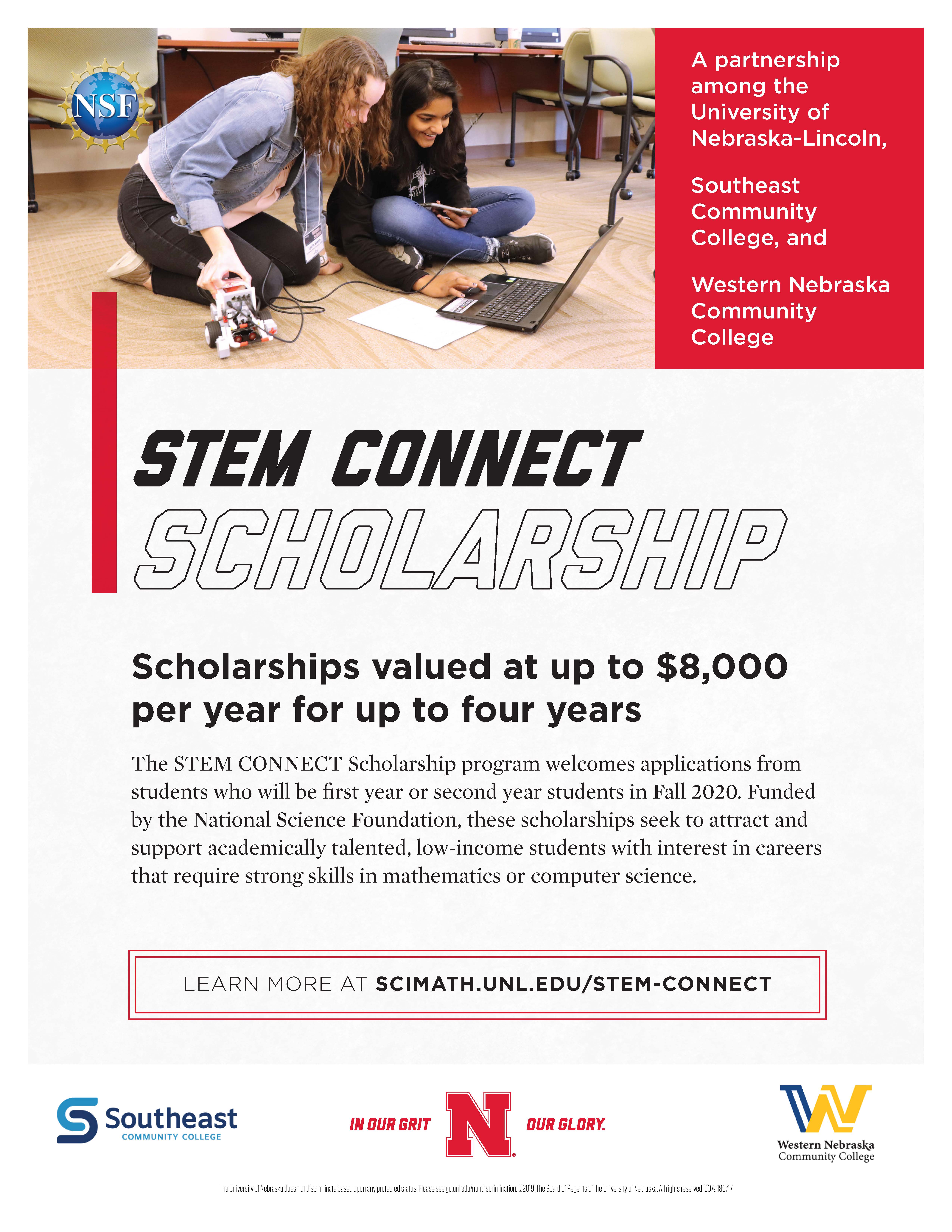 Coming soon STEM CONNECT Scholarship application for Fall 2020