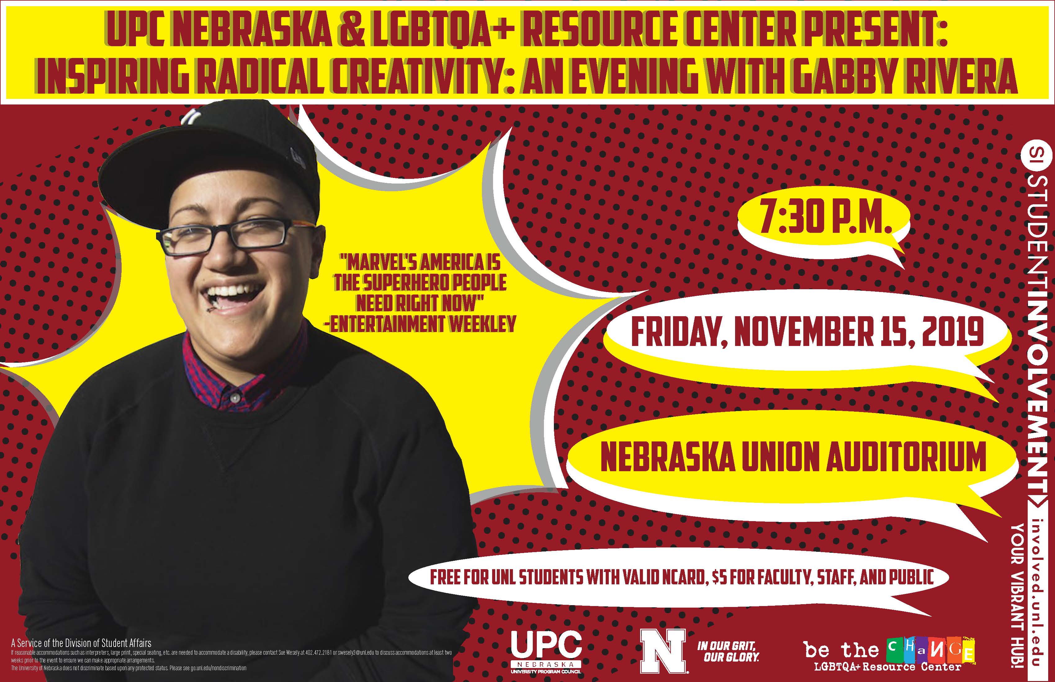 Nov. 15th - Inspiring Radical Creativity: An Evening With Gabby Rivera ...