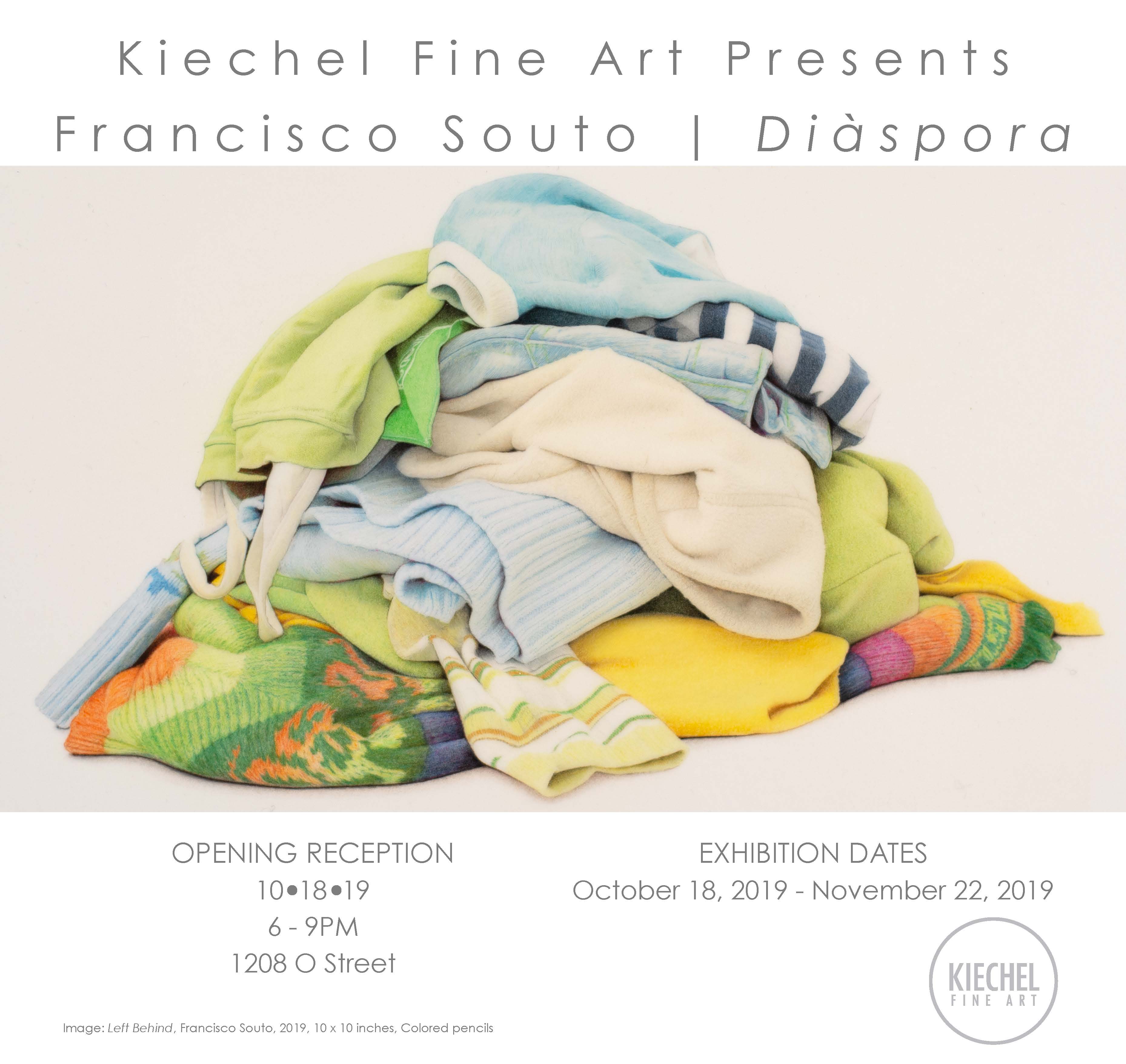 Francisco Souto's "Diaspora" opens at Kiechel fine Art on Oct. 18