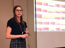 National Drought Mitigation Center research assistant Mary Noel recently presented on the creation of the state impact tables for the U.S. Drought Monitor at the USDM Forum in Bowling Green, Kentucky. | Courtesy image