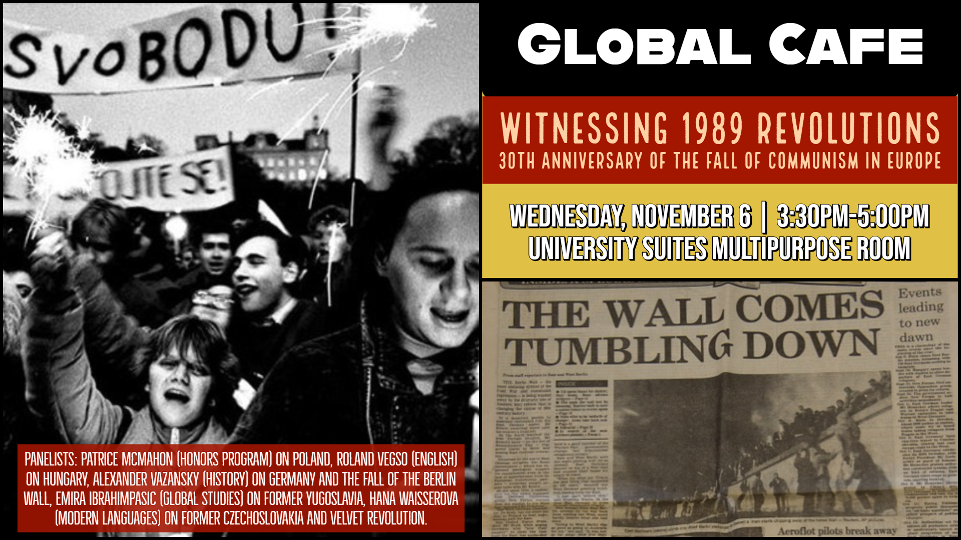 Global Cafe: 1989 Revolutions