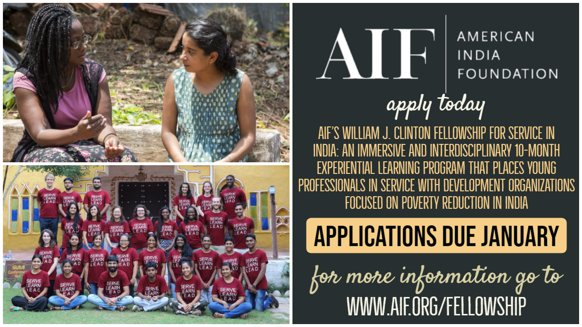 American India Foundation Fellowship Announce University Of