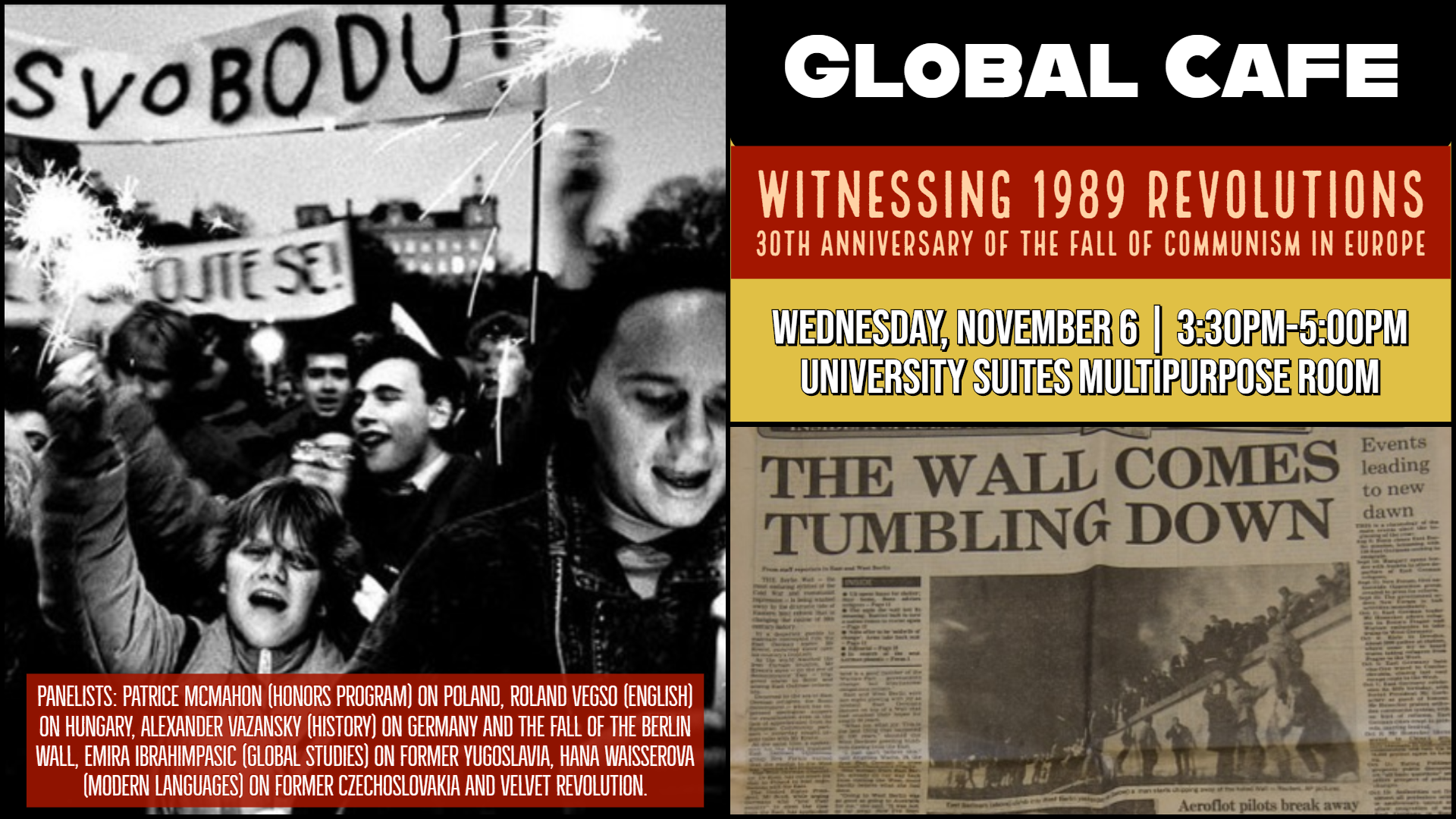 Global Cafe: Witnessing 1989 Revolutions