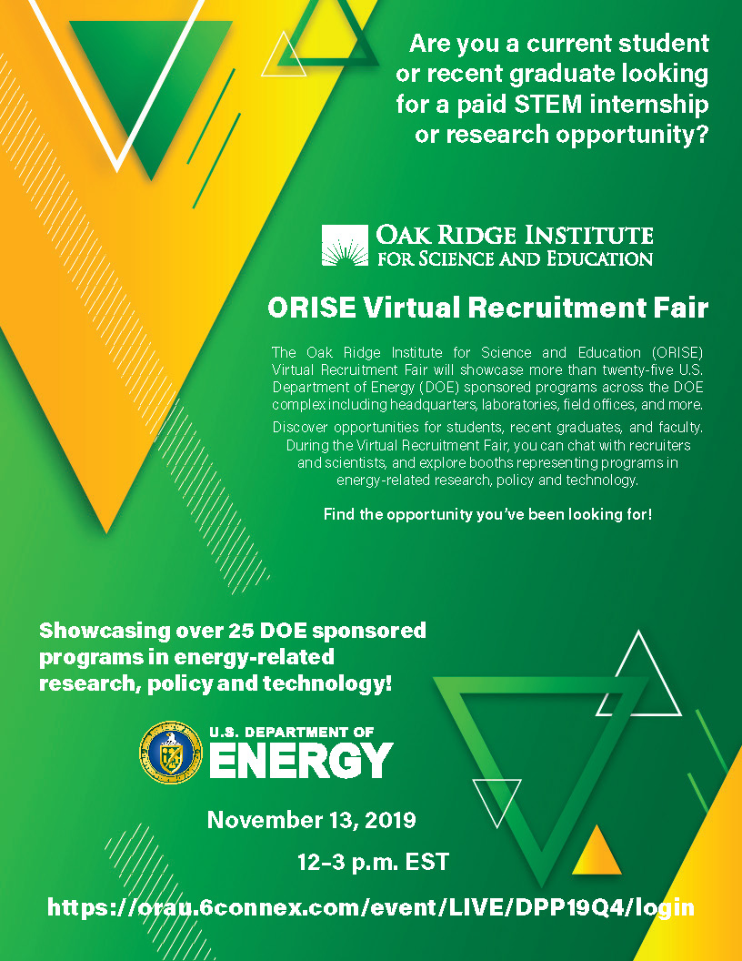 ORISE Virtual Recruitment Fair