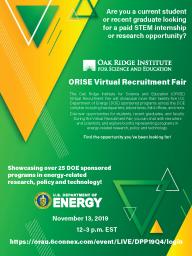 ORISE Virtual Recruitment Fair